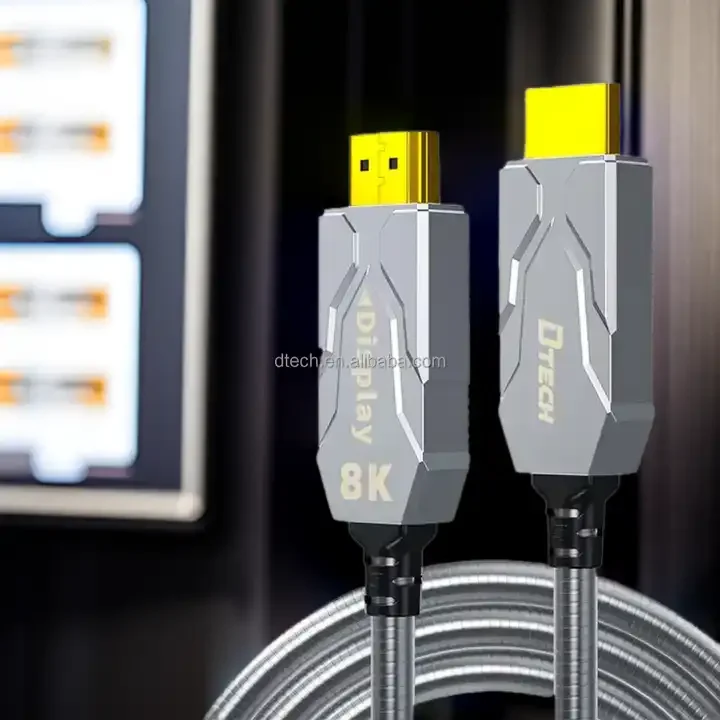 Hot Selling 2.1 Version Gold Plated HDMI-HDMI Video Optical Fiber AOC HDMI Cable 15 Meters