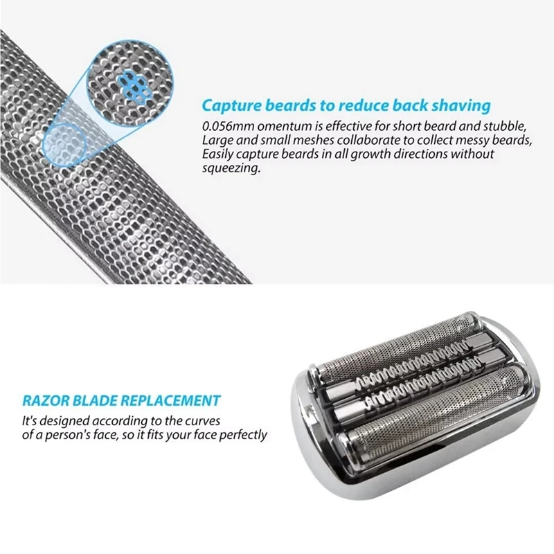 94M 92S 92M 90S Shaver Head Parts For Braun Series 9 Pro Electric Shaver Foil Cutter 9030S 9040S 9050Cc 9240S