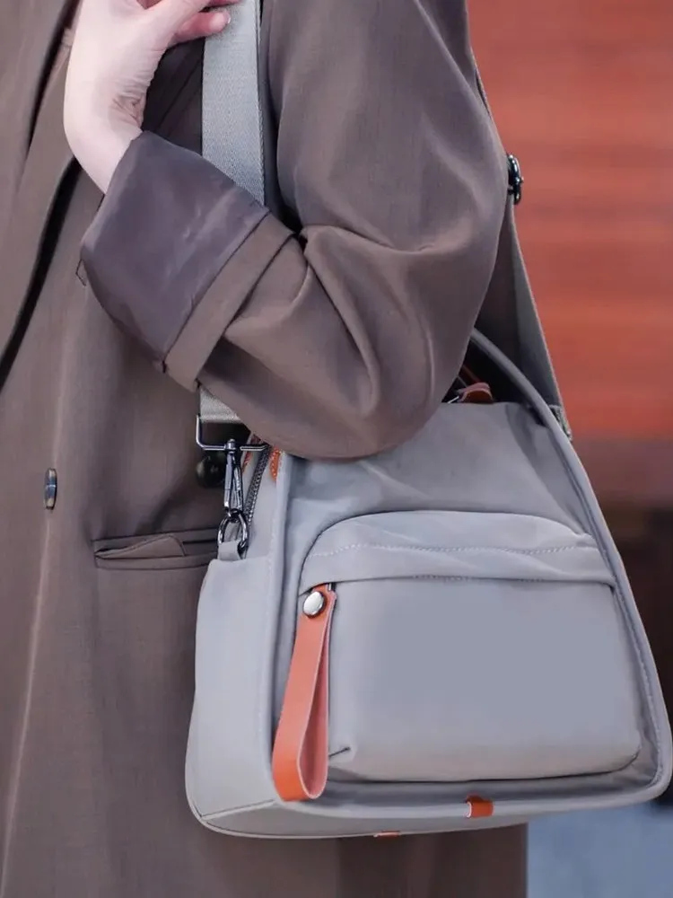 

Faionable Nylon Crossbody Bag Women's 2025 New Lightweight Single oulder Tote Bag Commuter Bapa Soft Canvas