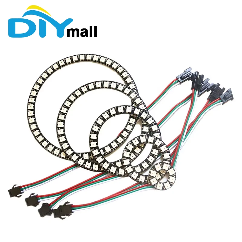 WS2812B LED Ring Module DC5V Addressable RGB 8/16/24/35/45/128 Bit Programmable for Arduino/Raspberry Pi DIY