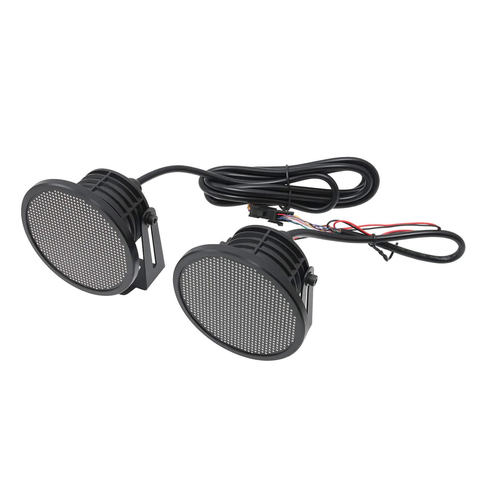 

2 PCS APP Control LED Screen Blink Pattern DIY Light Multimedia Player Dynamic Eye Lights Car Headlamps LED DRL Lamp 12V-24V