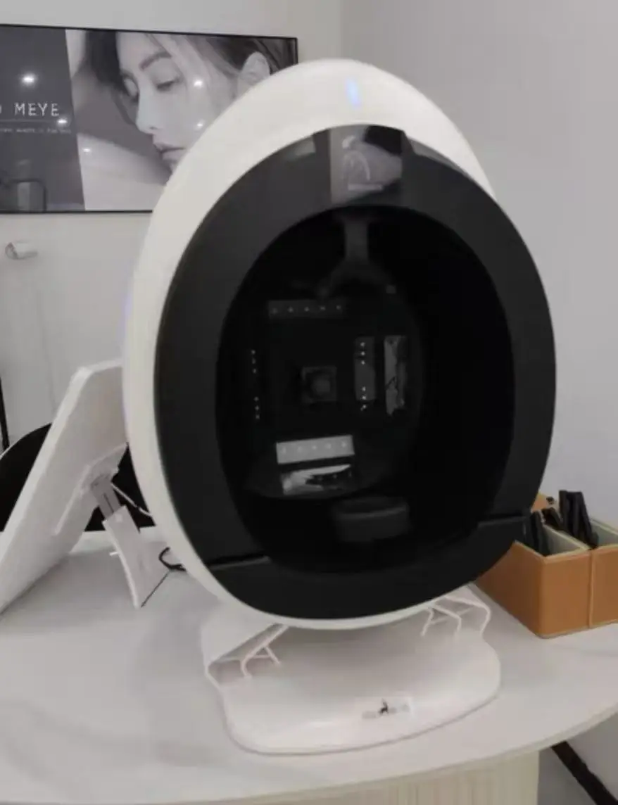 تحليل الوجه العميق محلل الجلد الرقمي آلة تحليل اختبار الجلد المحمولة مجهر تحليل الذكاء ثلاثي الأبعاد