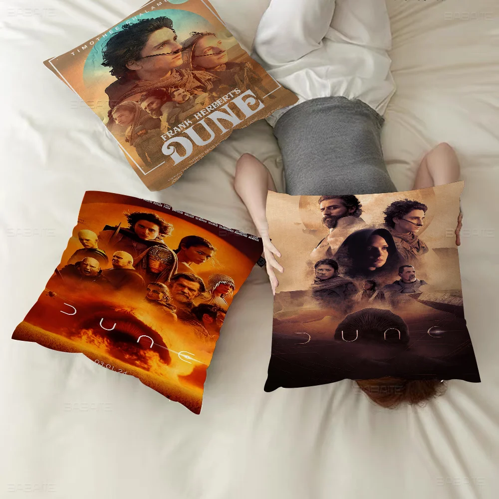 

Dune Part 2 2024 Sci-fi Movie Pillow Covers Cartoon Sofa Decorative Home Double-sided Printing Short Plush Cute Cushion Cover