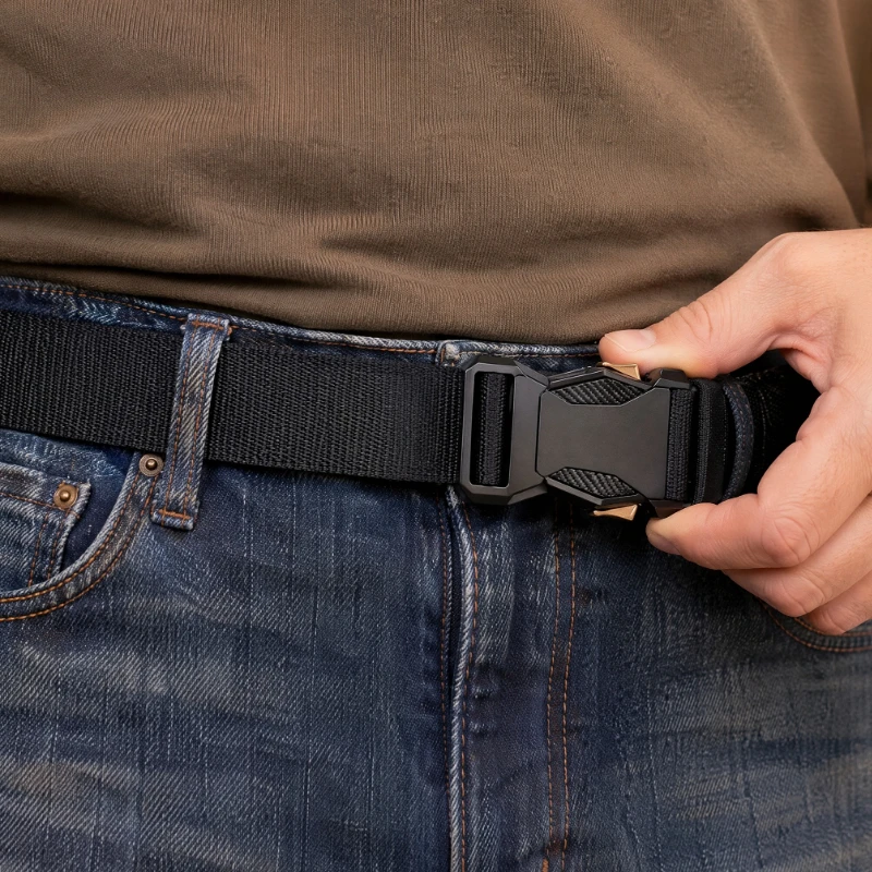2026 New Men Belts, Quick Release Pluggable Buckle Men Outdoors Belt Breathable Belts For Men Pants Belt