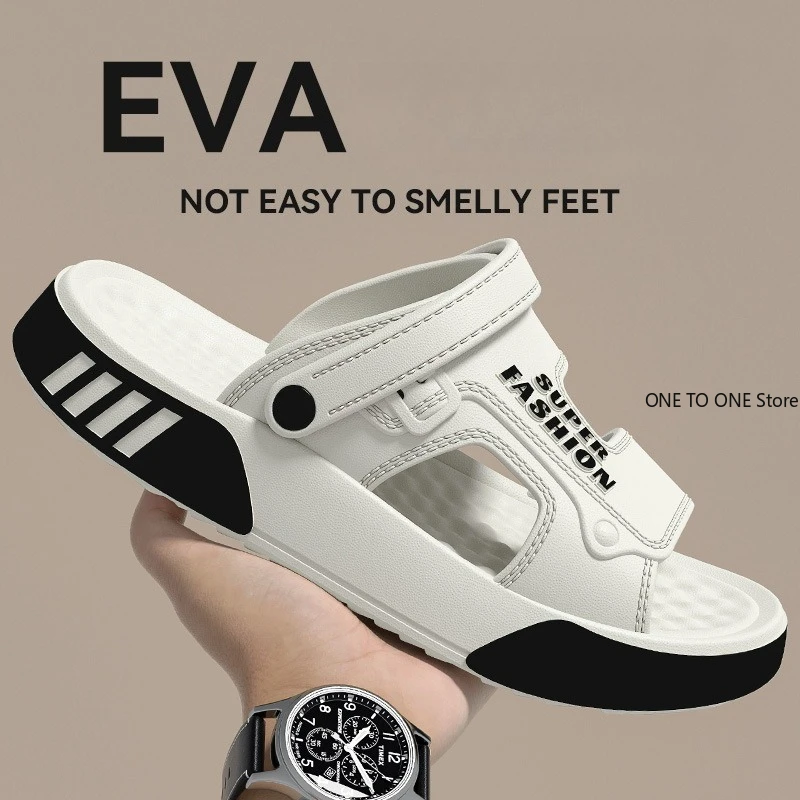 

Мужские сандалии 2026: Новинка лета, уличная пляжная обувь для вождения, мягкая подошва, нескользящие, дезодорирующие, прохладные шлепанцы оптом