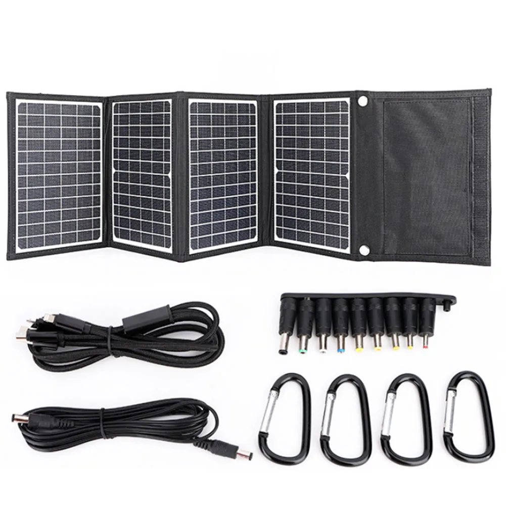 

30W 14V Foldable Solar Panel USB Charger Outdoor Solar Panel Charger Fast Charging Interface Portable Power Solar Power Supplies