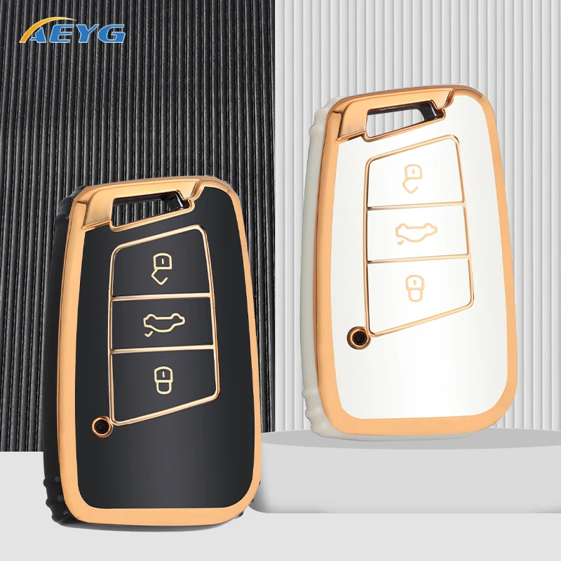 

TPU Car Remote Key Case Cover Shell Fob For VW Volkswagen Passat B8 Magotan Golf For Skoda Superb A7 Kodiaq Seat Car Accessories