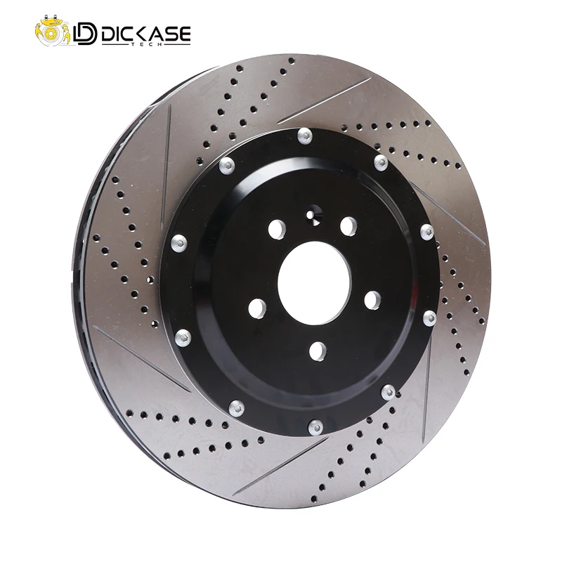 Dicase high carbon cast iron 365*34mm drilled and slotted rotor brake disc for Audi s4,Professional car tuning and upgrade