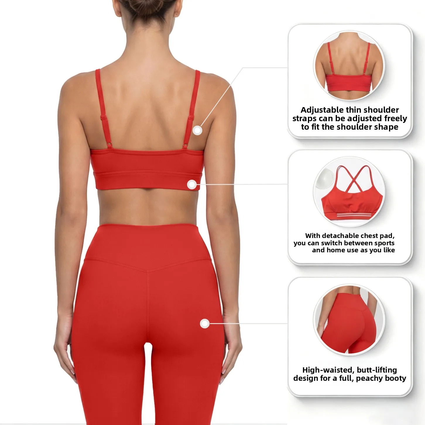 Women 2 Piece Yoga Set Striped Detail Sports Bra High Waist Leggings Workout Outfit Gym Tracksuit Activewear Fitness clothes