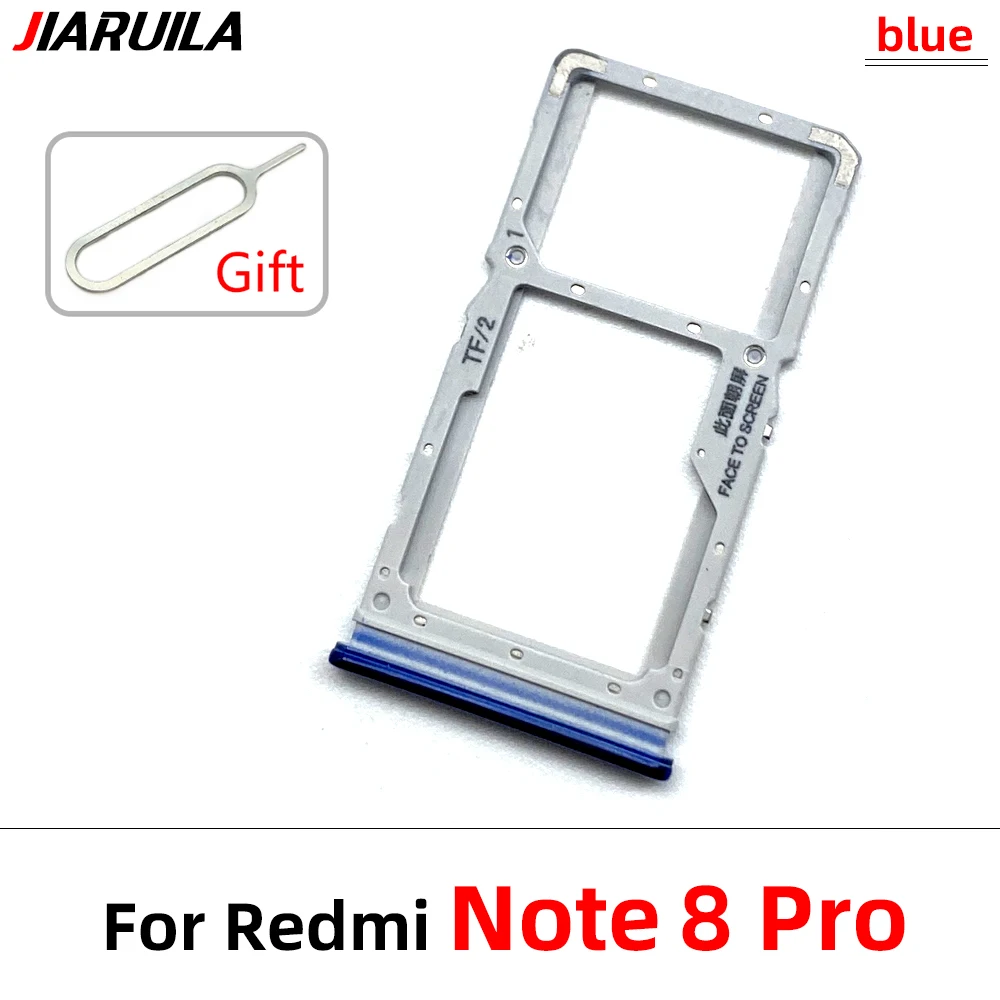 Carrello SIM Di Ricambio Per Xiaomi Redmi Note 8 – Vassoio Porta SD Nero