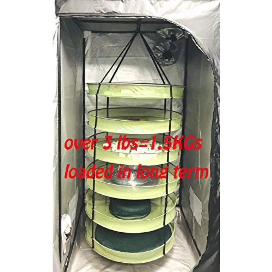 رف شبكي جاف معلق بطول 2.5 قدم قابل للطي لوعاء الأعشاب المائية وزهرة الفاكهة والخضروات أو غسيل الملابس المثالي للاستخدام الداخلي والخارجي