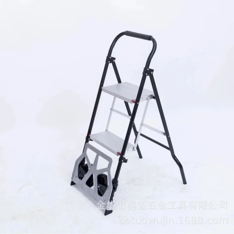 Многофункциональная складная тележка, тележка для тигра, комбинированная лестница, складная бытовая мини-лестница из алюминиевого сплава «елочка»