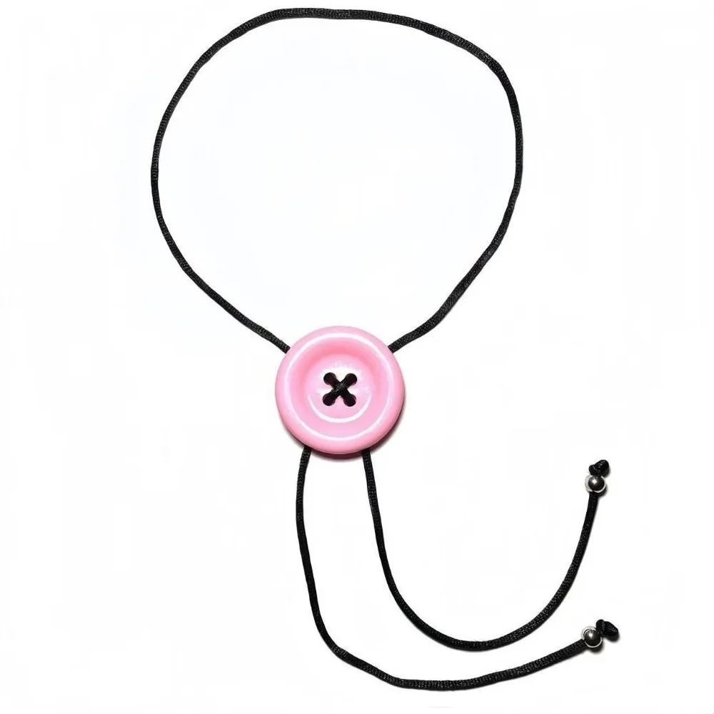 Fashion Customizable Length Wax Rope Lightweight Sliding Knot Closure Button Pendant Knot Closure Everyday Wear Gift