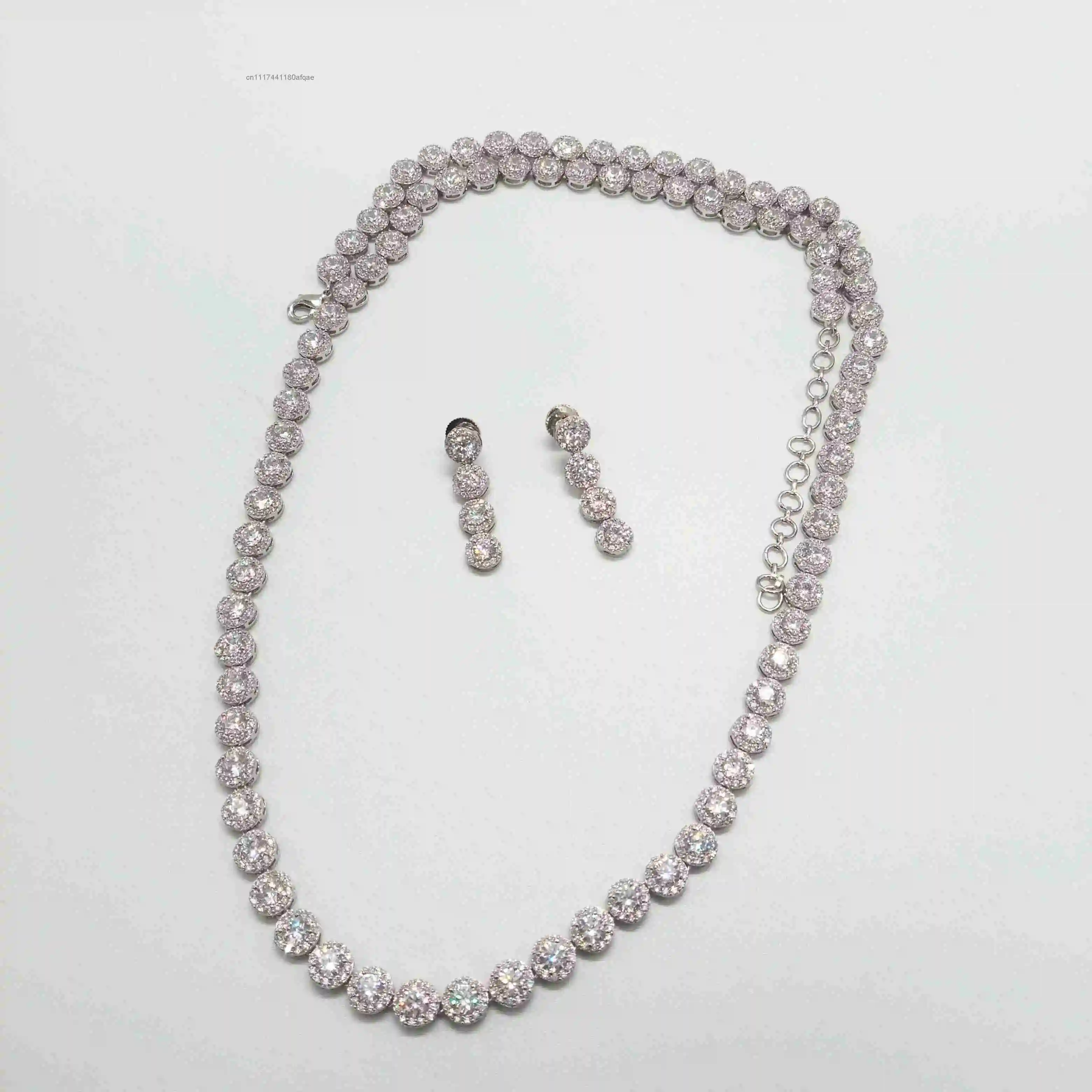 Best Selling Elegant Sleek Design Diamond Sparkling Necklace for Women Available at Bulk Price.