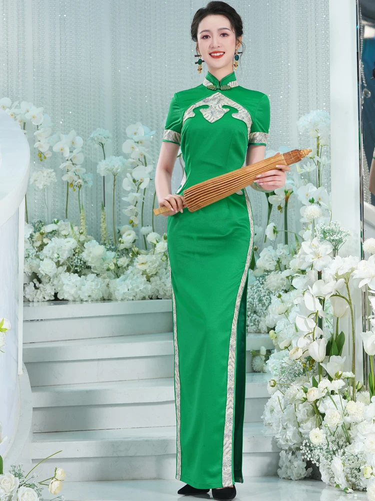 

een Women's Performance Costume Retro Sle Long Dr ort Sve Par Wear Polyester And Spandex Blend