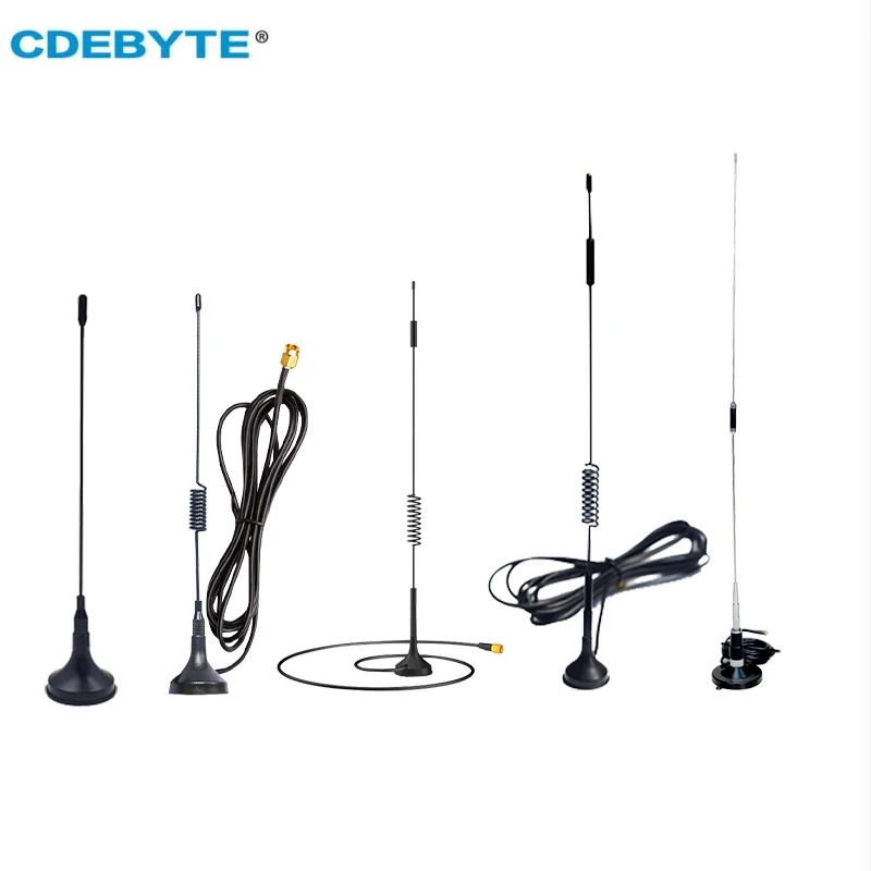 2Pcs/lot 433/868/915MHz Sucker Wifi Antenna High Gain 3.5dBi SMA-J CDEBYTE XPL 1m Cable Antenna Long Range Omni Directional