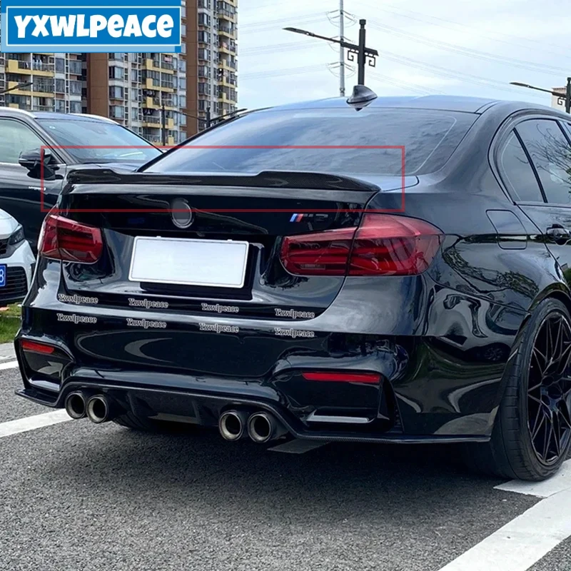 

Спойлер для BMW F30 F35 M3 320i 320li 325li 328i 2013-2018 CS Style Настоящее углеродное волокно/ABS задний спойлер для багажника автомобильные аксессуары