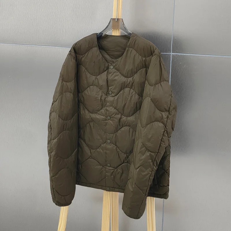 Man Slim Warm Down Coat 2025 New Autumn Winter Ultra Light Thin White Duck Down Jacket Male Short Bigsize Puffer Parkas Outwears