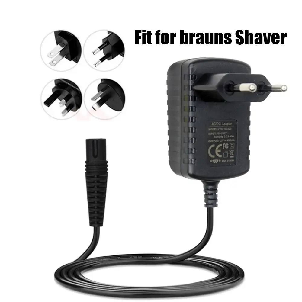 Shaver Charger 12V Power Cord Fit for brauns Shaver Series 7 9 3 5 1 Electric Razor Trimmer Adapter for 5415