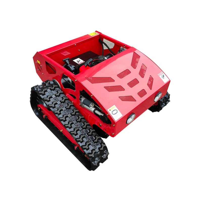 Remote control crawler lawn mower, hillside agricultural multi-functional four-wheel drive lawn lawn mower