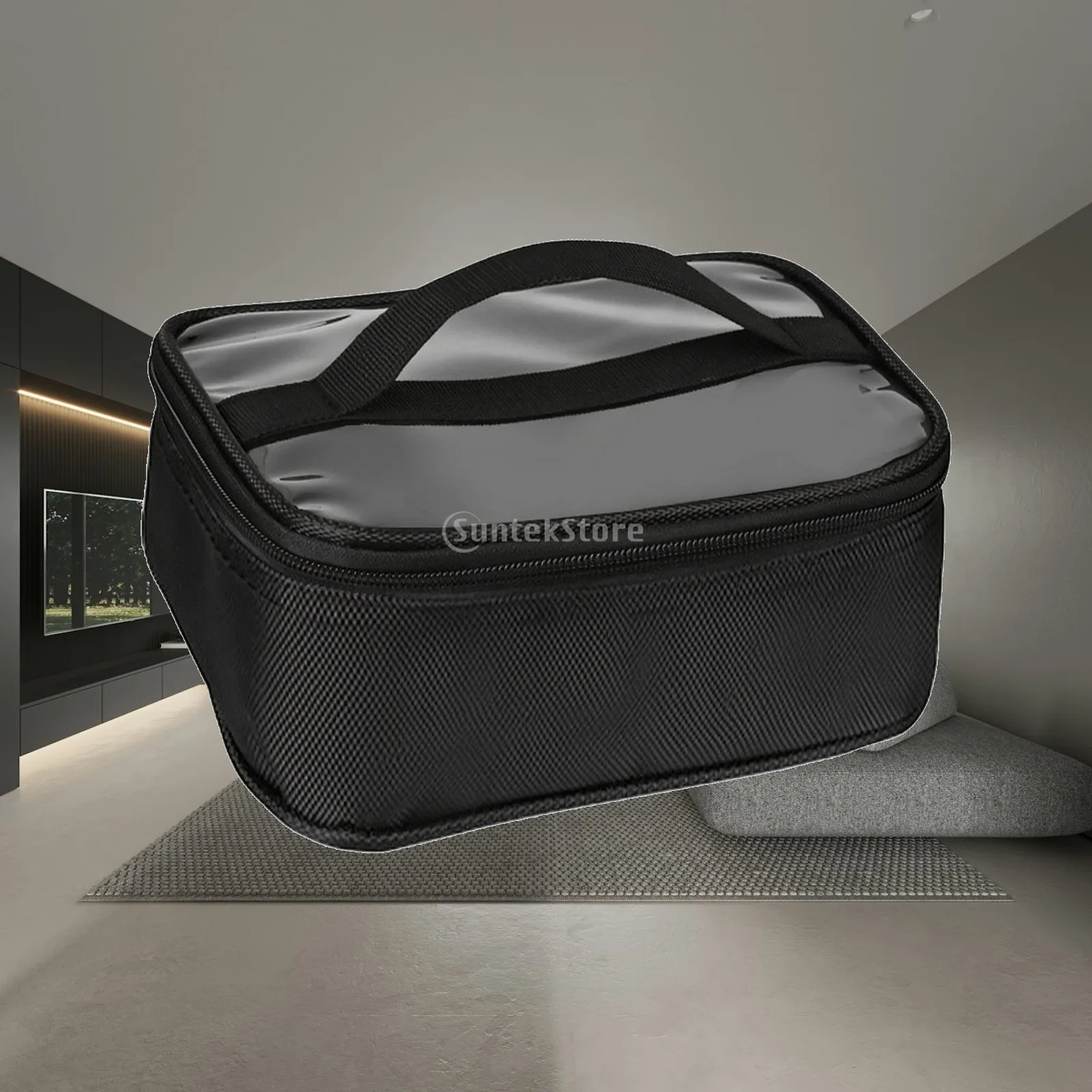 Cosmetic Organizer with Transparent Top Lightweight Transparent Cosmetic Bag Makeup Organizer Bag Easy to Clean Sturdy