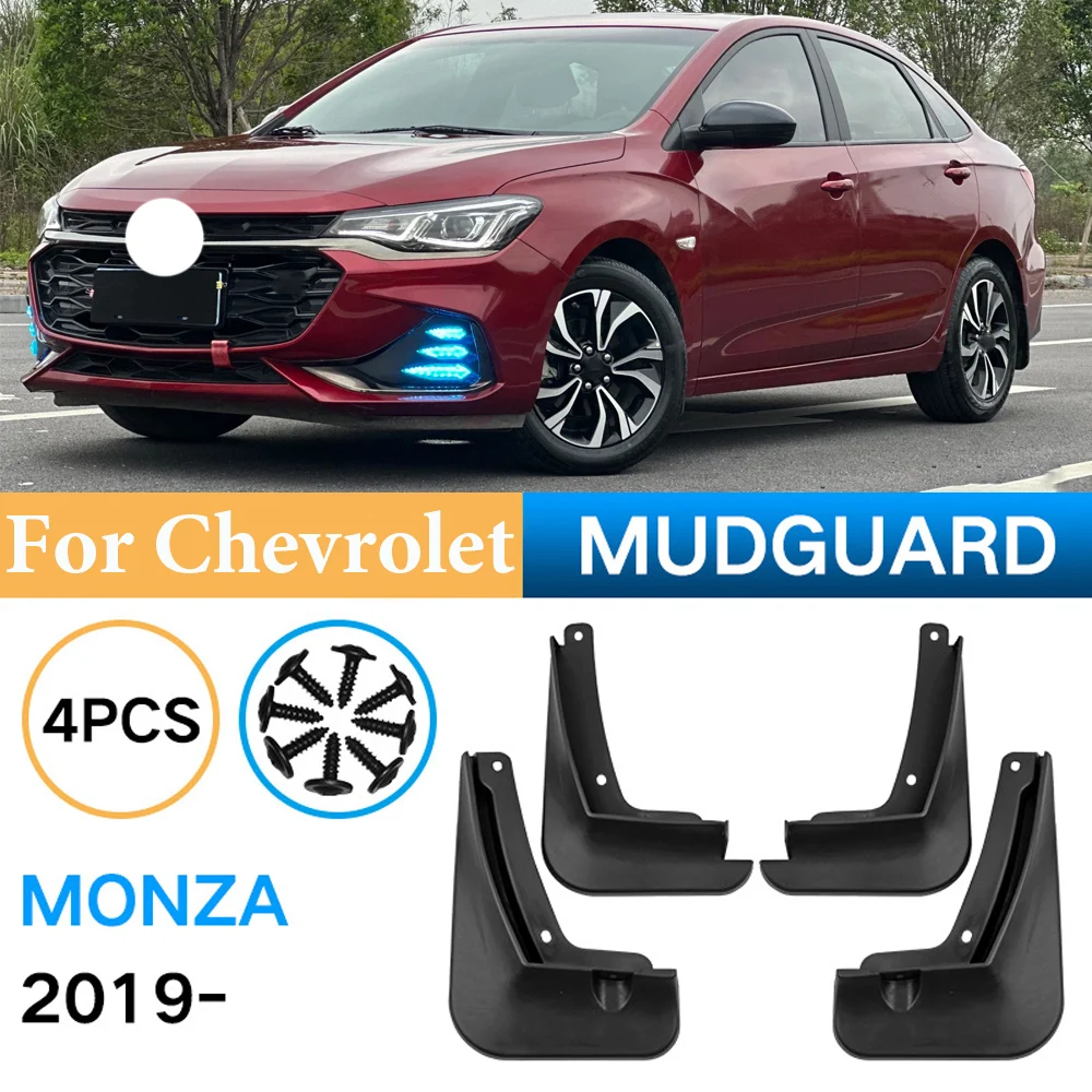 

High quality For Chevrolet Monza 2019 2020 2021 2022 2023 Mudguards Splash Guards Front Rear Wheels Fender Car Accessories 4PCS