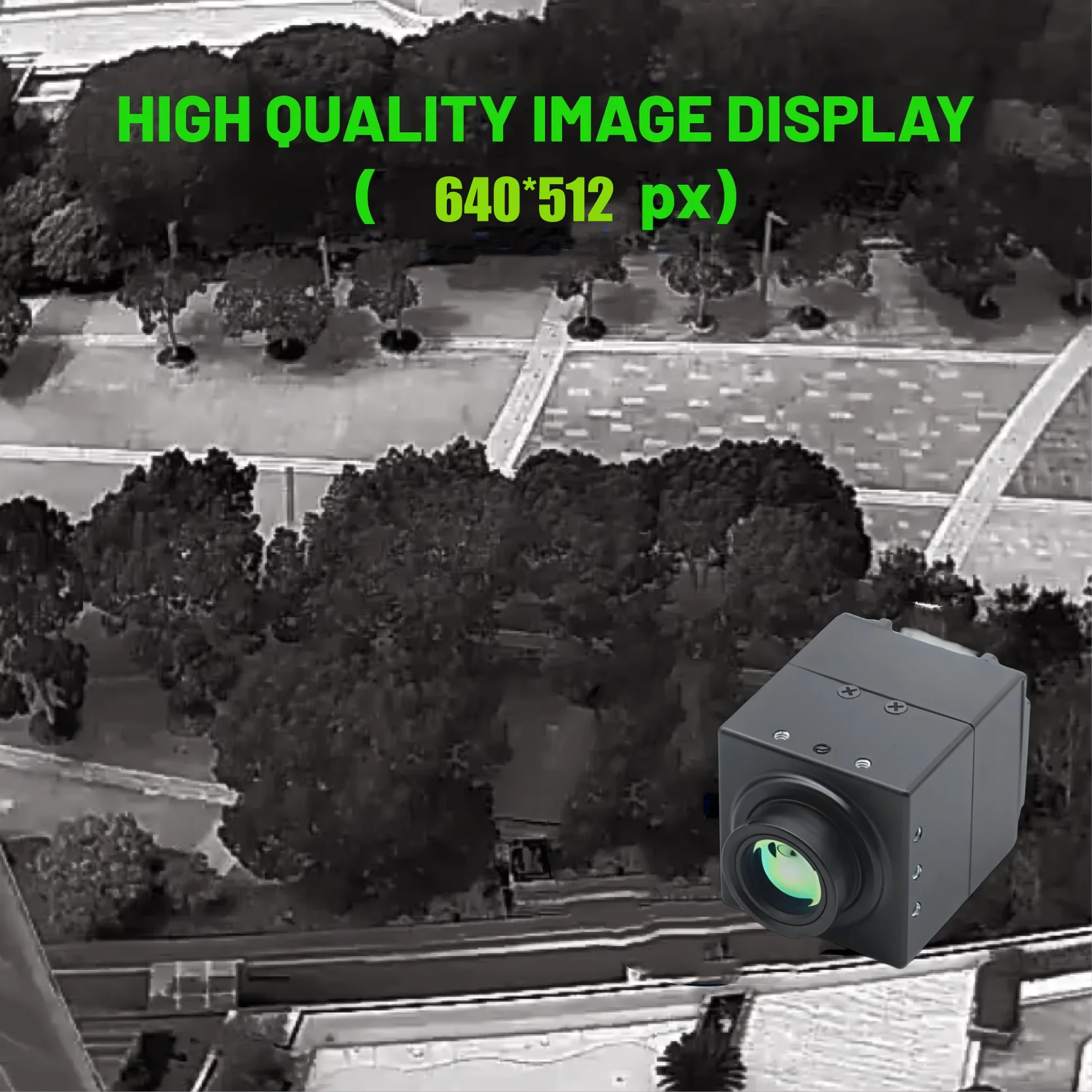 Módulo de câmera micro térmica LWIR de núcleo radiométrico 640x512 50Hz não refrigerado para FPV Dr-one