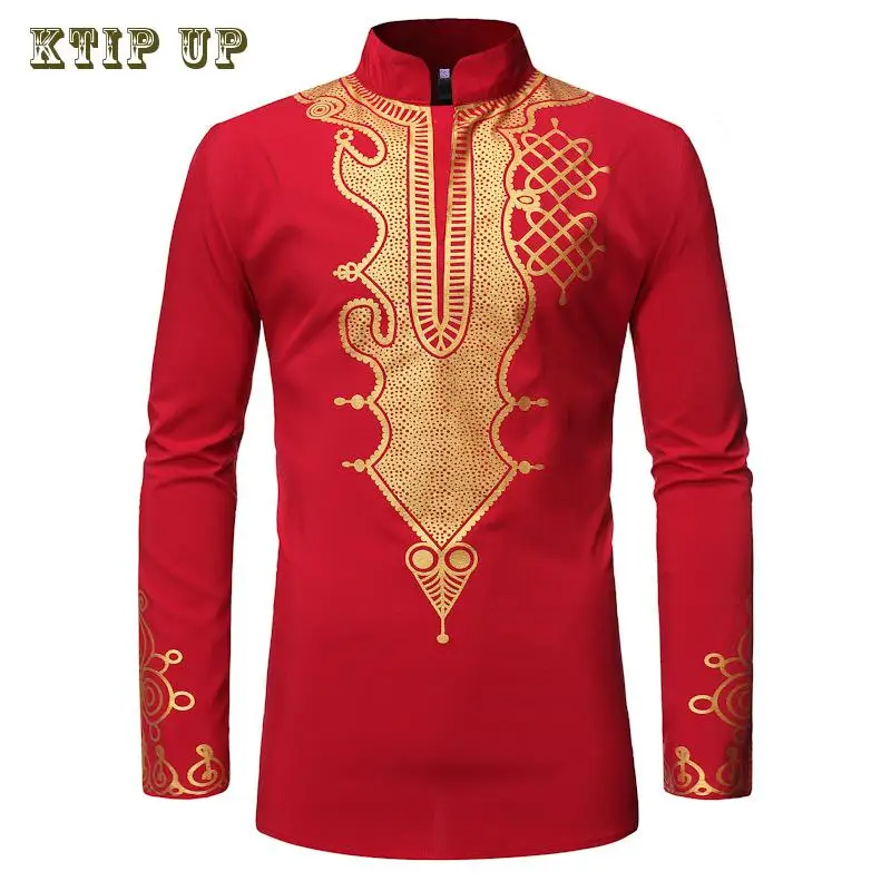 Men\'s Stand Collar Gilding Long Sleeve Vintage Robes, Islamic Arab, Muslim Kaftan, Middle East Tops, Male Clothing, Fashion