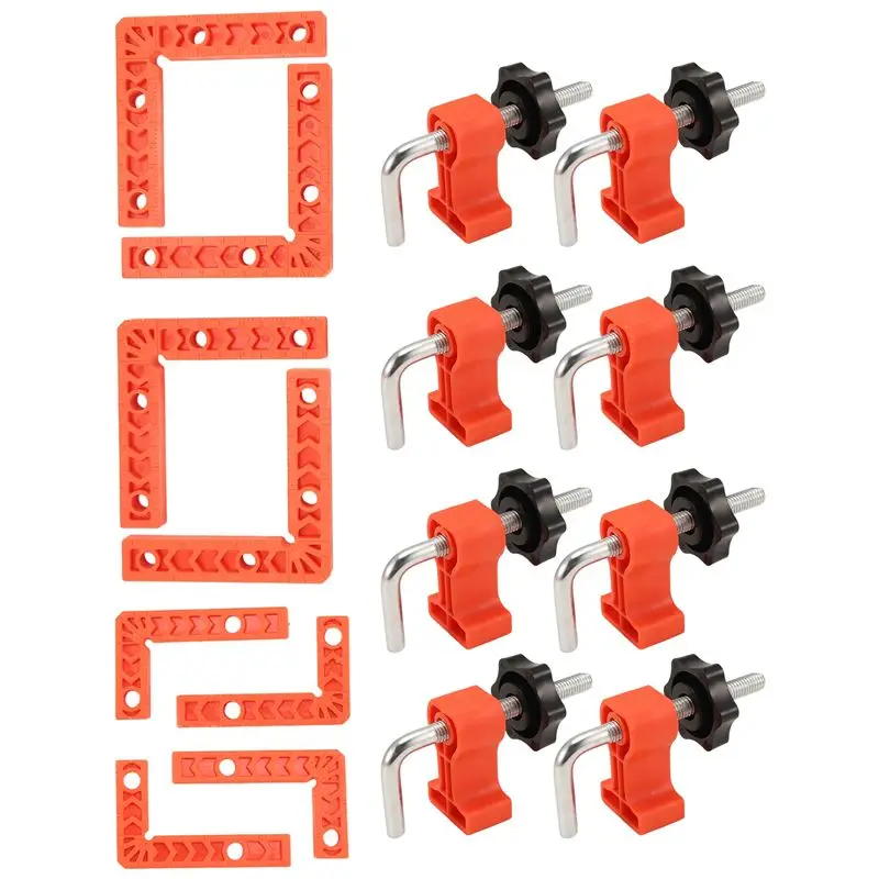LICE-1 Set Positioning Squares Right Angle Clamp With Clamp Corner Clamps Woodworking Tool For Pictures Frames