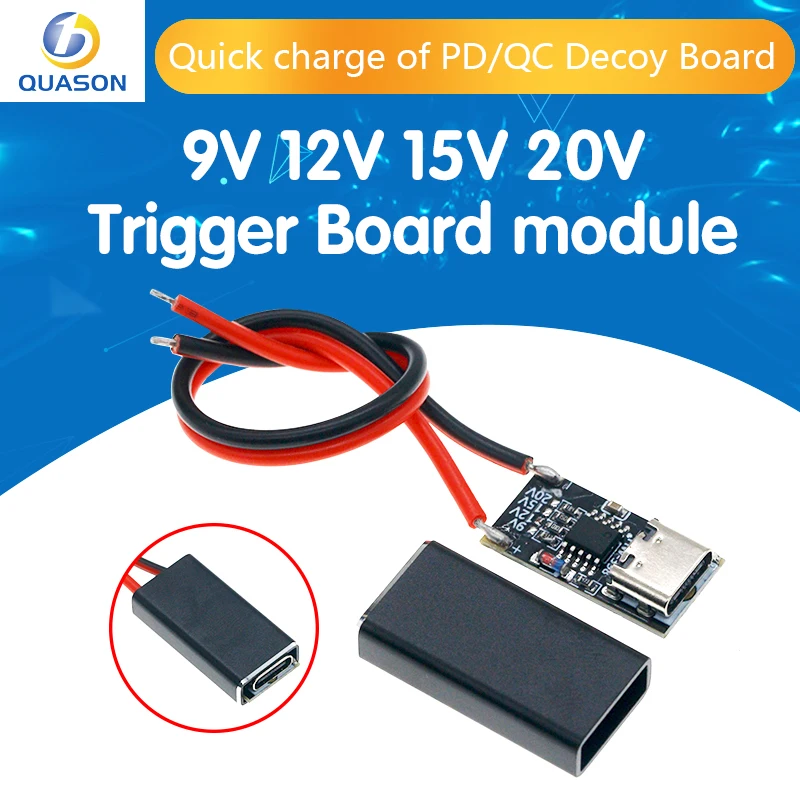 PD/QC Decoy Board Fast Charge USB Boost Module Type-c Power Supply Change Module PD3.0/2.0 PPS/QC4+ QC3.0/2.0 FCP AFC