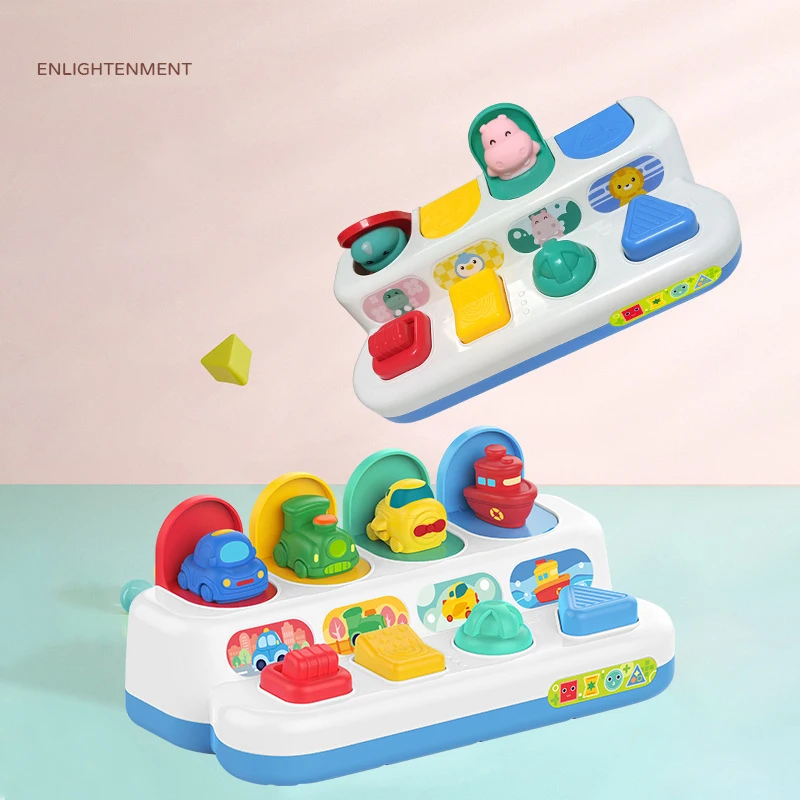 

Creative Children's Puzzle Early Education Cause Effect Flick Press Toys Funny Baby Thinking Exercise Hand Switch Toy Kids Gift