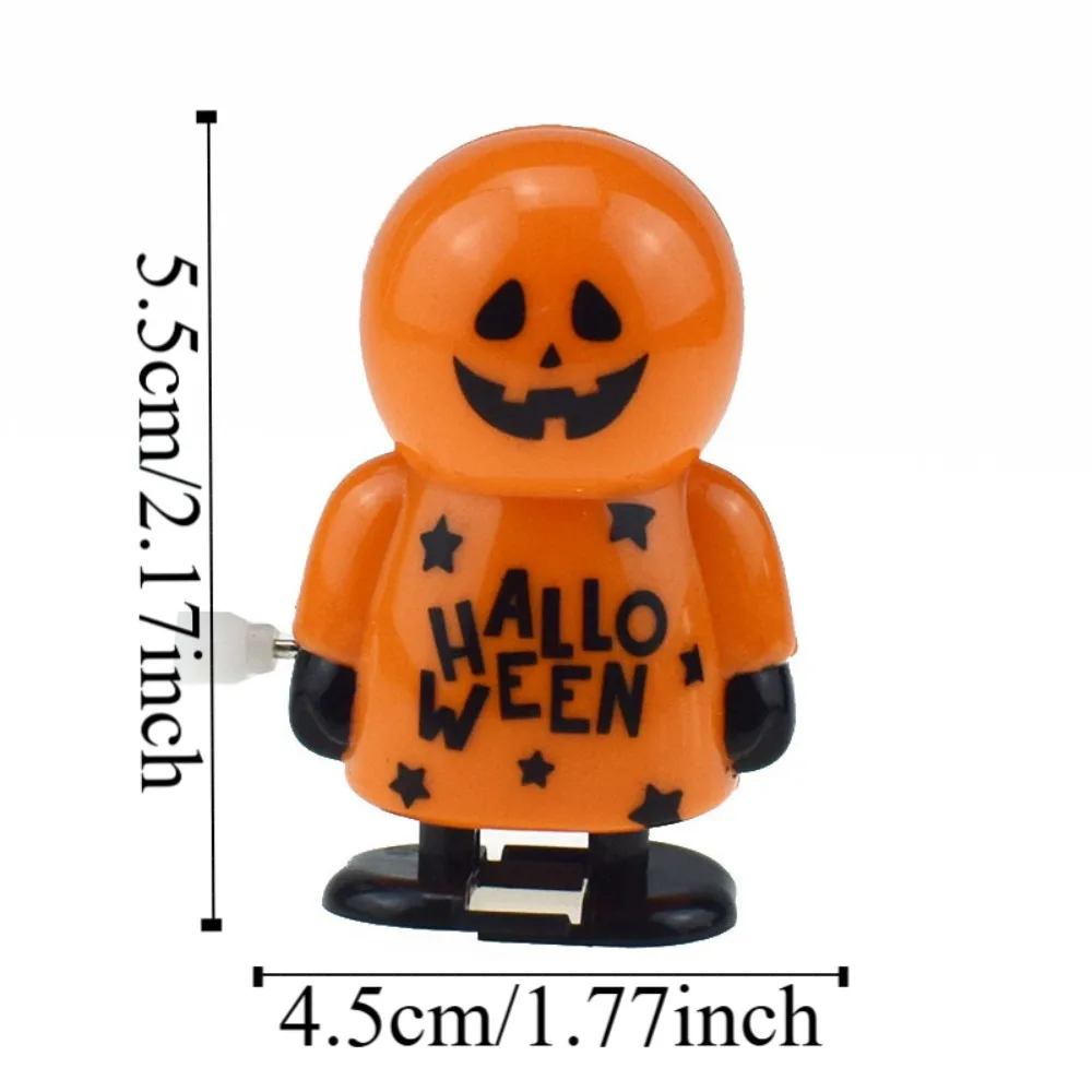 Juguete de cuerda de la serie de Halloween, juguetes de relojería de calabaza de salto, juguetes de broma de bruja de cabeza pirata, accesorios interactivos para fiestas