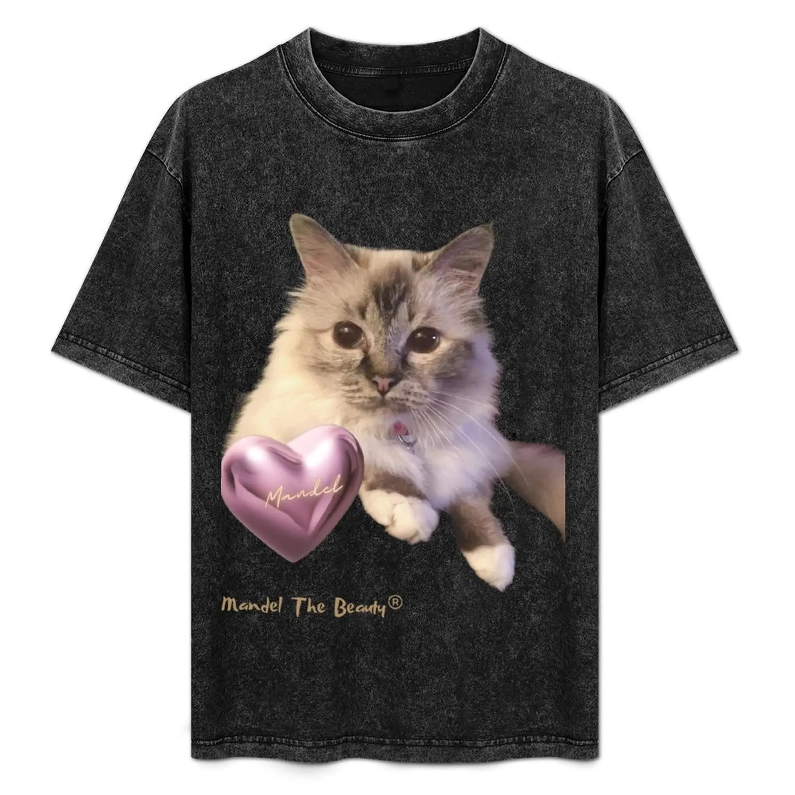 Birman Cat MandelTheBeauty - Mandel 3. T-Shirt summer top anime clothes t shirt men 100℅ cotton