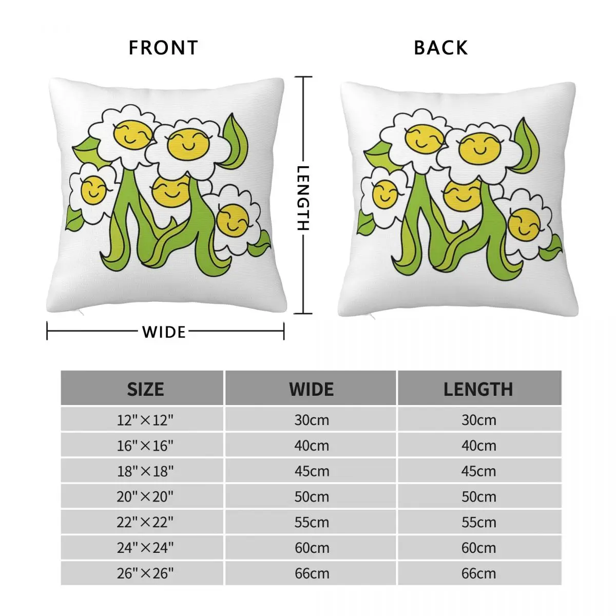 Dancing Flowers Pleasing Square Pillowcase Polyester Linen Velvet Printed Decorative Pillow Case Sofa Seater Cushion Cover 18