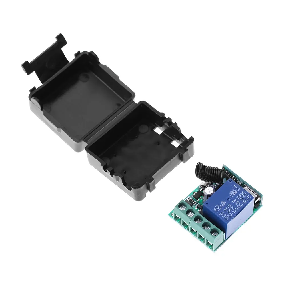 433Mhz DC 12V 1CH Universal Wireless Remote Control Switch Relay Receiver Module RF Transmitter 433Mhz Remote Control Kit