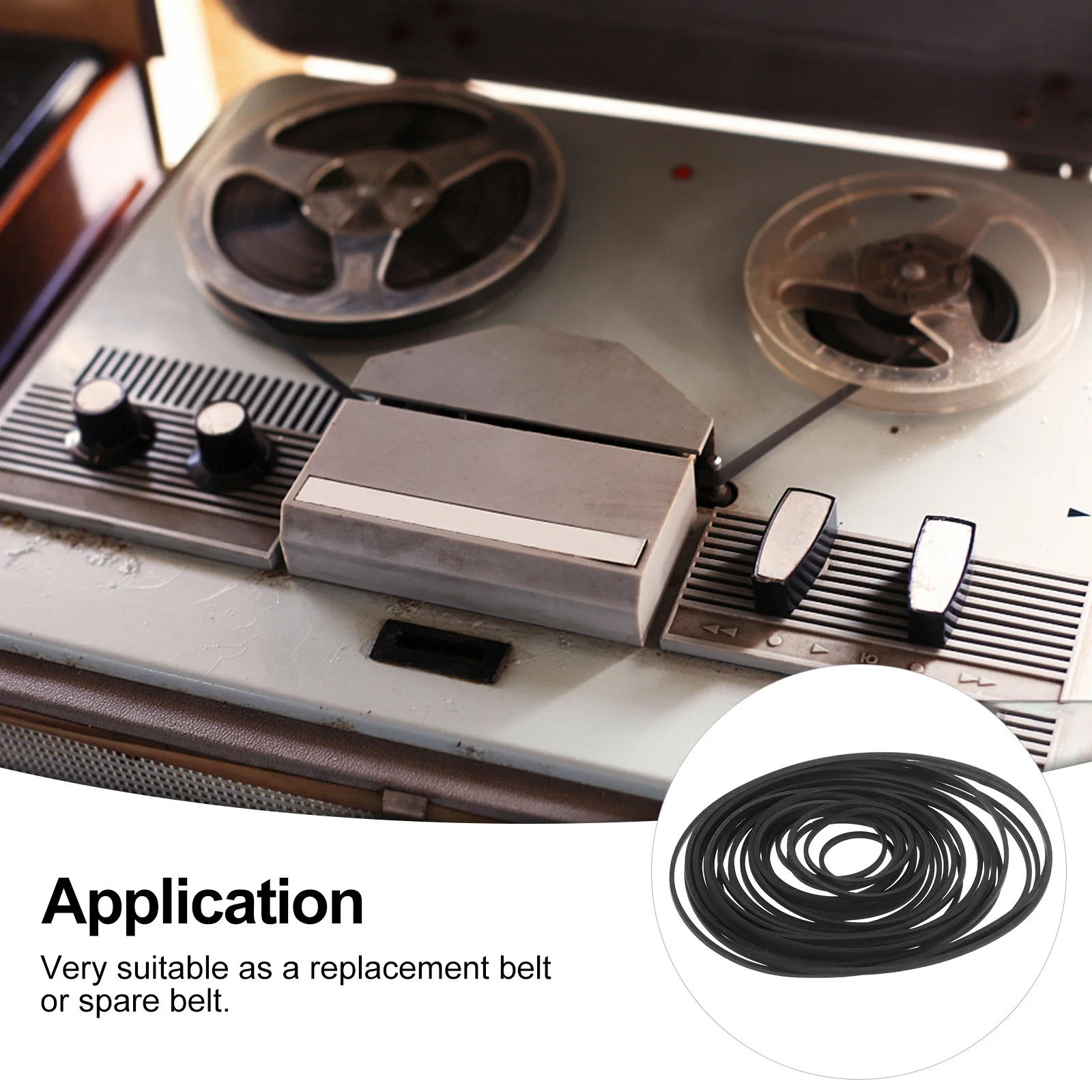 30Pcs Recorder Gummi Gürtel Professionelle Praktische Kassette Player Gürtel Ersatz Langlebig Glatte Übertragung