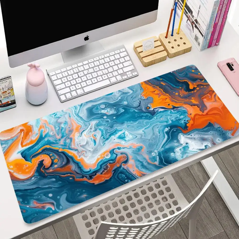 

Colorful graffiti design pattern mousepad HD printed PC desktop accessory rubber anti-slip washable