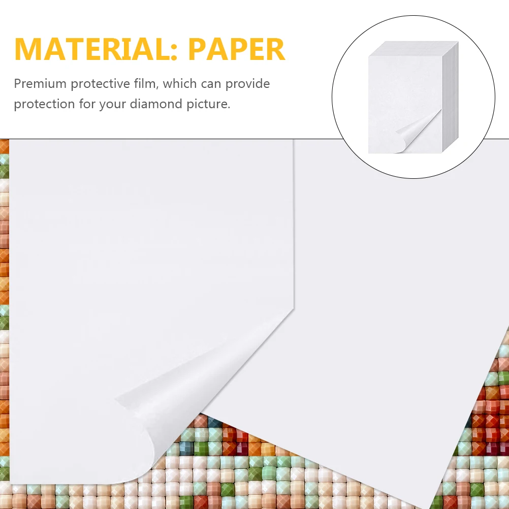 

50 Sheets Release Paper Dust-proof Diamond Picture Repair Stickers Stickers Diamond Drawing Supplies Handmade Mosaic Accessories