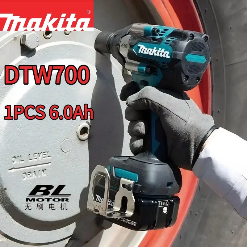 

Upgraded Makita DTW700 Cordless Impact Wrench, 18V Brushless Motor, 1000 Nm Torque, Variable Speed ​​Electric Wrench