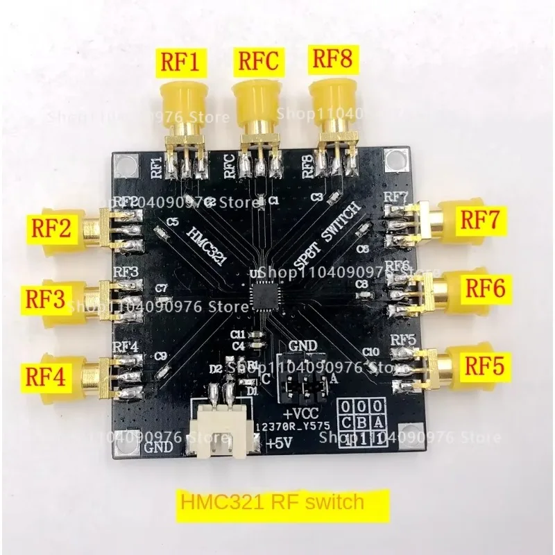 HMC321 RF switch module 1 open 8 RF switch  frequency 8GHZ antenna strobe switch  microwave