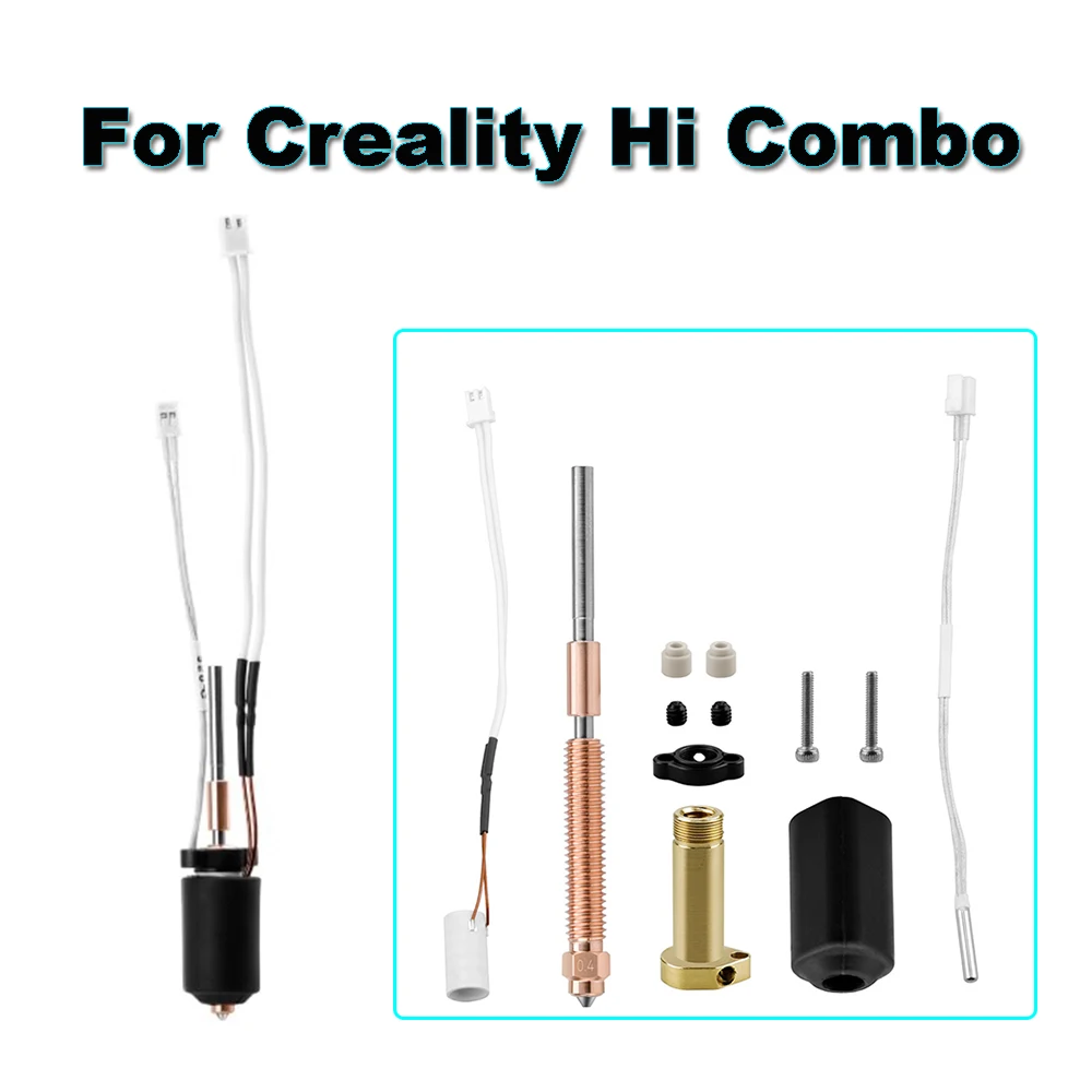 

Upgraded Hotend Kit For Creality Hi Combo Bimetal Heatbreak Integrated Nozzle For Hi Ceramic Heating Block Print Head Hotend
