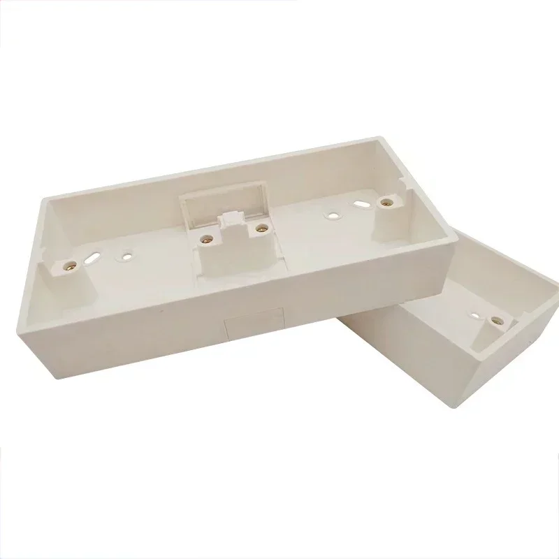 86 Type Bottom Box For Switch Socket Exposed PVC Wire Slot Thickened Flame-retardant Wire Junction Box