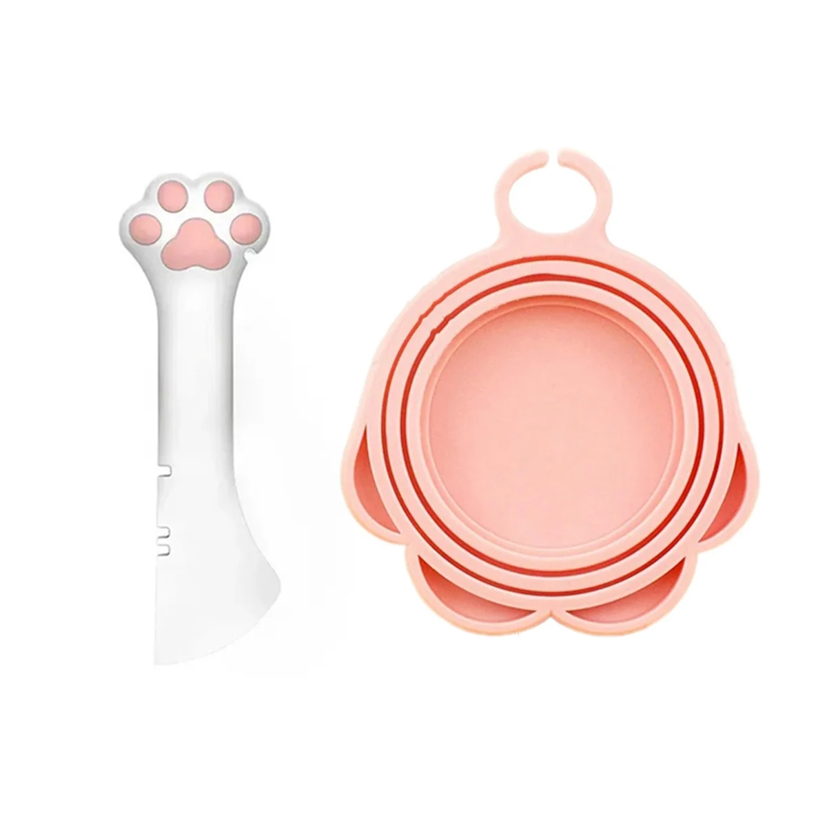*N21R Multifunctional Pet Spoon Can Food Mixing Spoon with Silicone Seal for Pet Food Storage