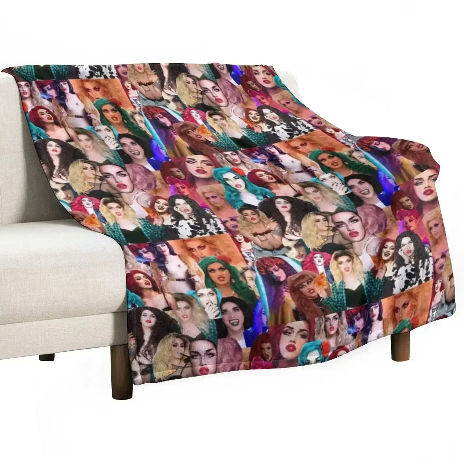 Adore Delano Collage Throw Blanket Polar Winter beds Blankets