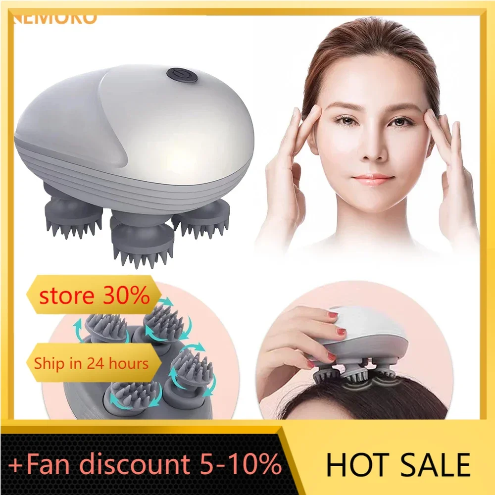 

Electric Head Massager Multi Claw Relaxation Shoulder Leg Arm Neck Deep Tissue Head Scalp Kneading Vibrator Meridian Therapy