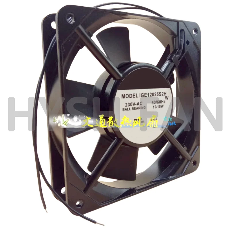 Ventilador IGE12025B2H AC, CA, AC230V, 19 W, 18W