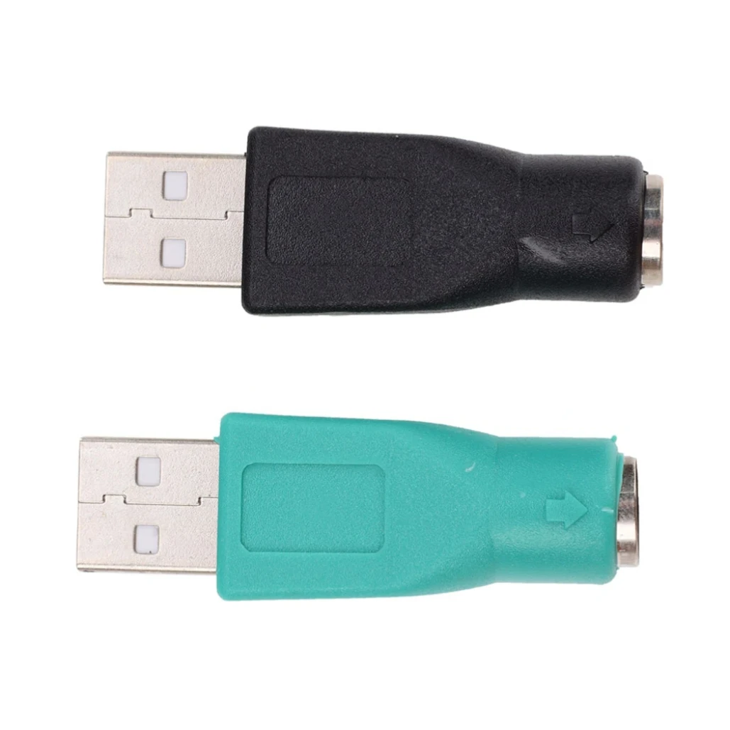 Black/Blue USB Male to for PS2 Female Cable Adapter Connector For Laptop Computers PC Notebooks Keyboard Mouse