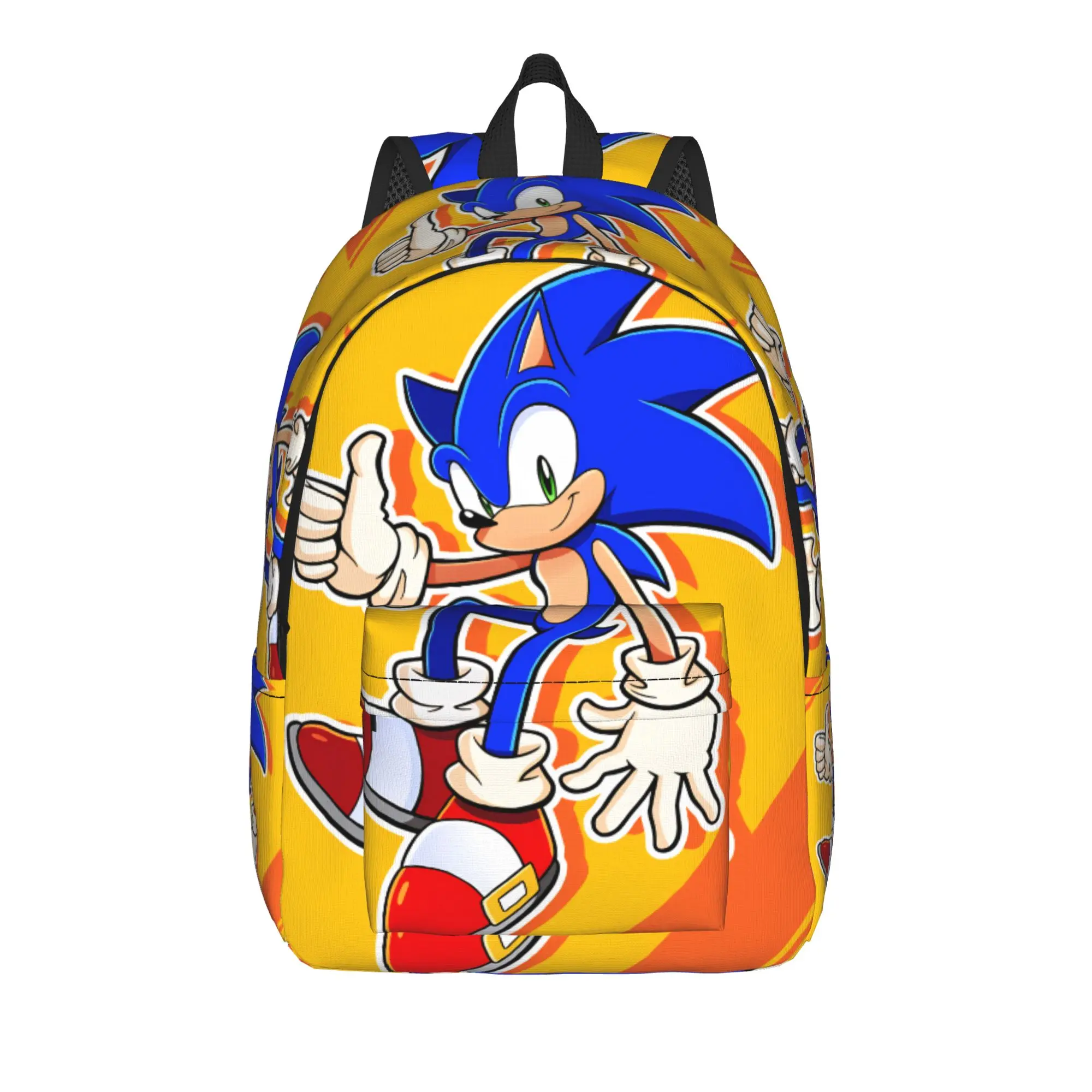 Sonices Cartoon Game Backpack  Cycling Backpacks Teen Colorful Lightweight School Bags Modern Rucksack