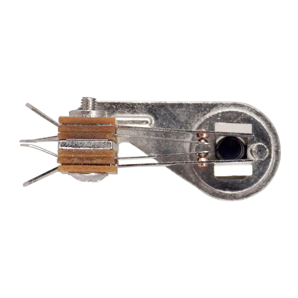 Práctico interruptor de palanca de guitarra tipo L de ángulo recto de 3 vías con cabezal de cobre para bajo de guitarra eléctrica,4