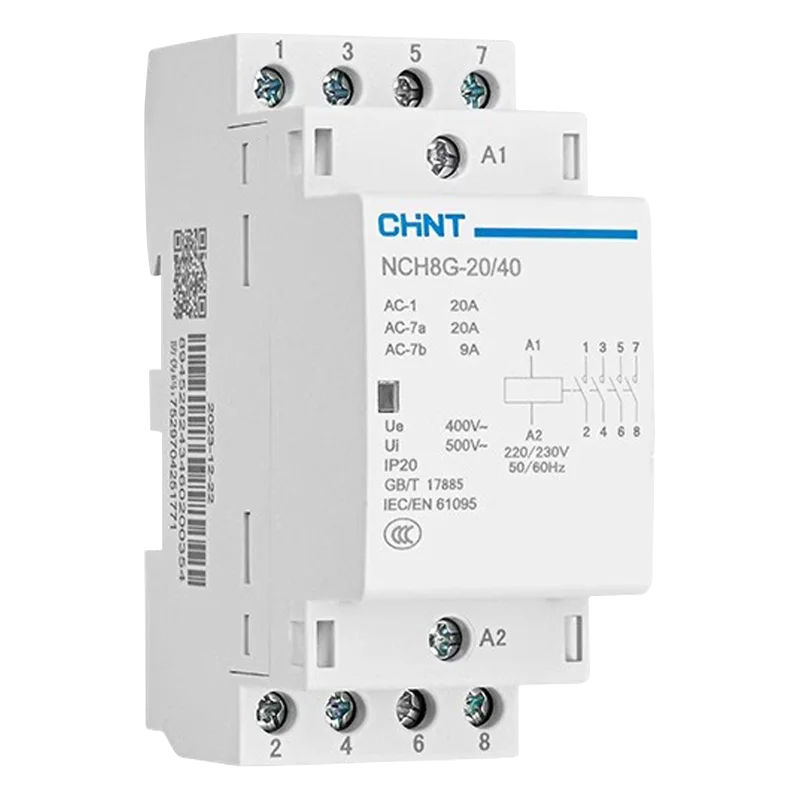 CHINT AC المقاولين NCH8 NCH8G سلسلة 220V NCH8-20 NCH8-25 NCH8-40 NCH8-63 NCH8G-20 NCH8G-40 NCH8G-25